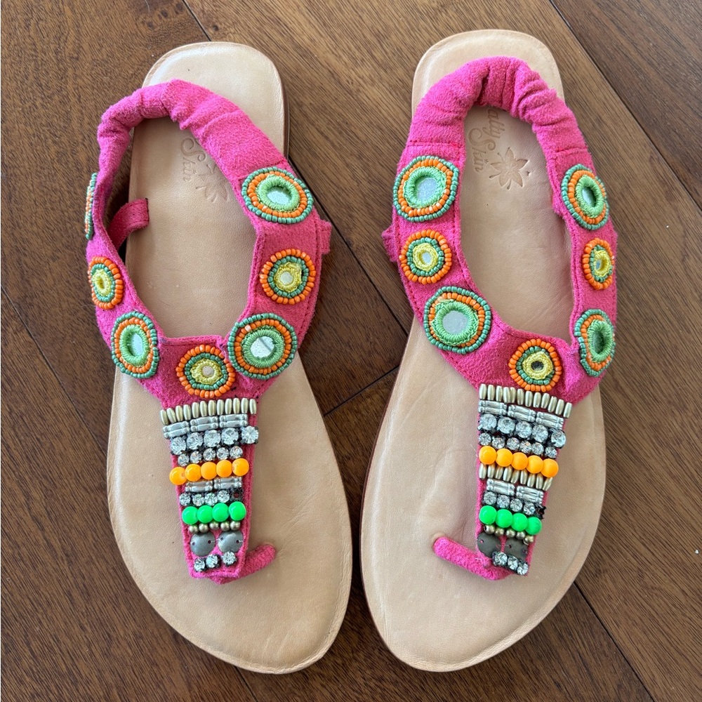 Salty Skin Leather Sandals